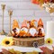 4 Pcs Fall Figurines Resin Gnome Tabletop Autumn Sculpture Decoration